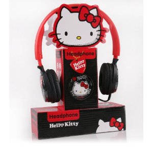 Hello Kitty 大耳机 黑+红 87.6元包邮